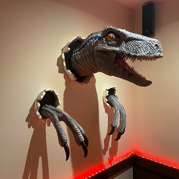 3D Väggdekoration med Dinosauriemotiv
