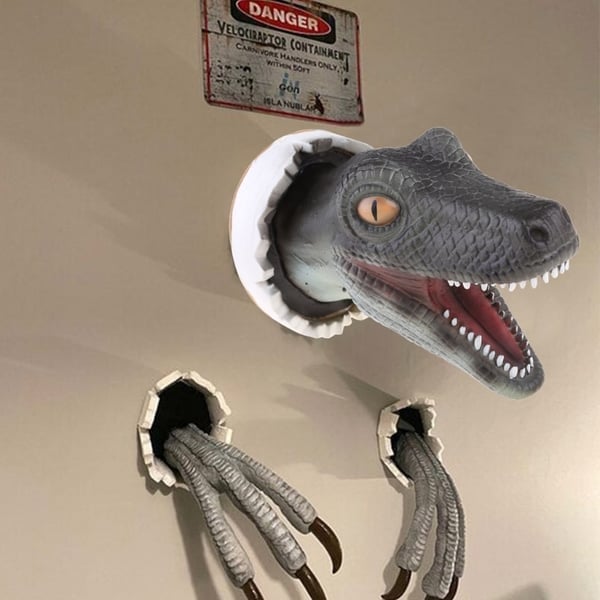 3D Väggdekoration med Dinosauriemotiv