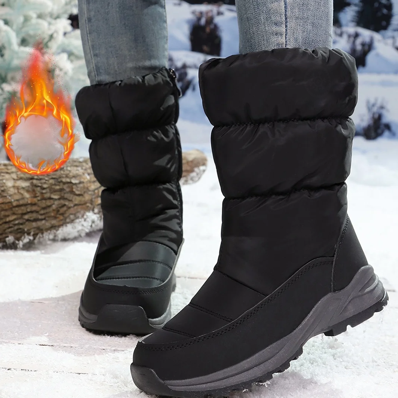 Quiltad Puffer-Boots – Maximal Värme & Komfort
