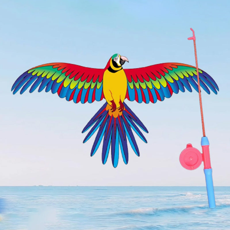 Kreativ Drake med Fiskespö – Enkel att Styra & Veva In