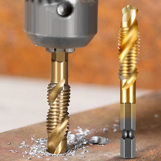 6-delars Spiralgängtappset i HSS för Borrning och Gängning