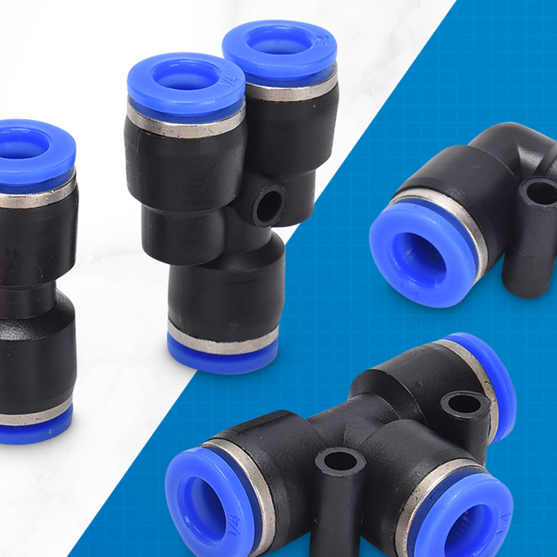 Push-in Luftkopplingar 1/4" – 360° Roterbar & Verktygsfri
