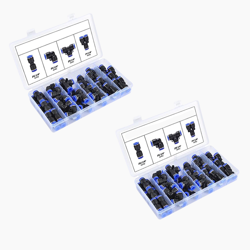 Push-in Luftkopplingar 1/4" – 360° Roterbar & Verktygsfri