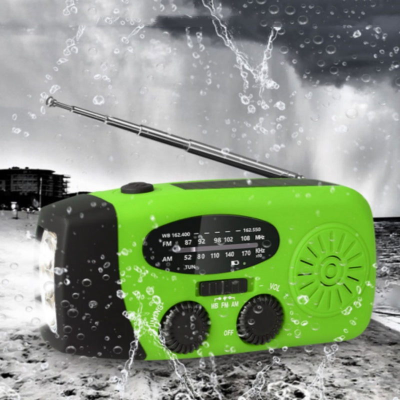 Kompakt Vevradio med Powerbank – För Krishantering