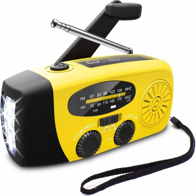 Kompakt Vevradio med Powerbank – För Krishantering