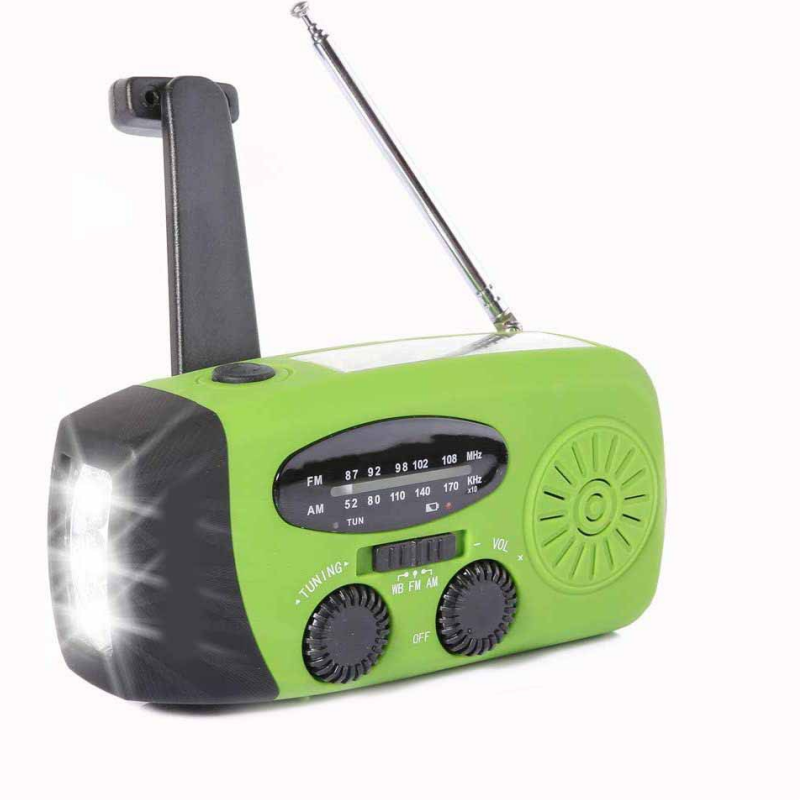 Kompakt Vevradio med Powerbank – För Krishantering