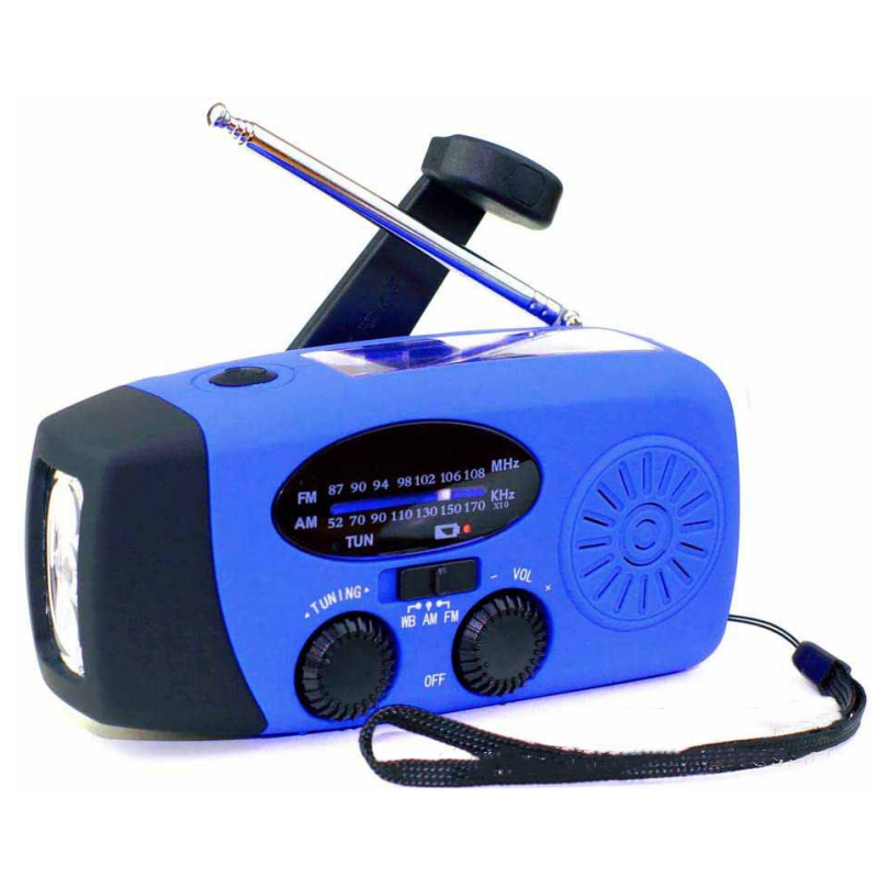 Kompakt Vevradio med Powerbank – För Krishantering
