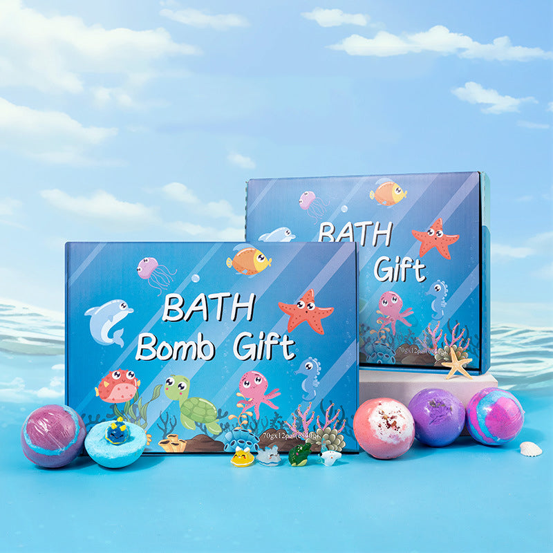Spa-kit med Brusande Badbomber och Havsdjur