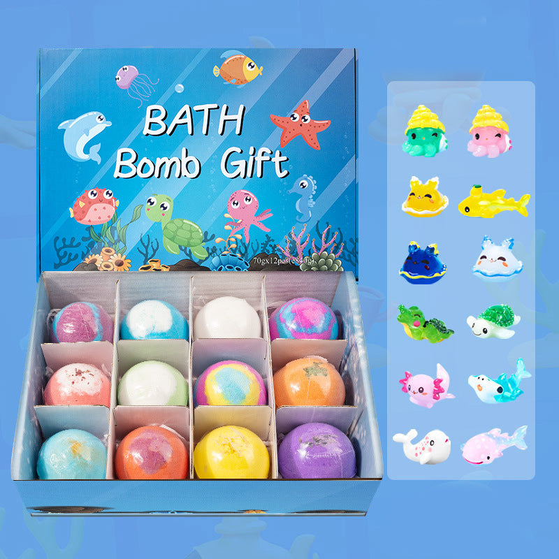 Spa-kit med Brusande Badbomber och Havsdjur
