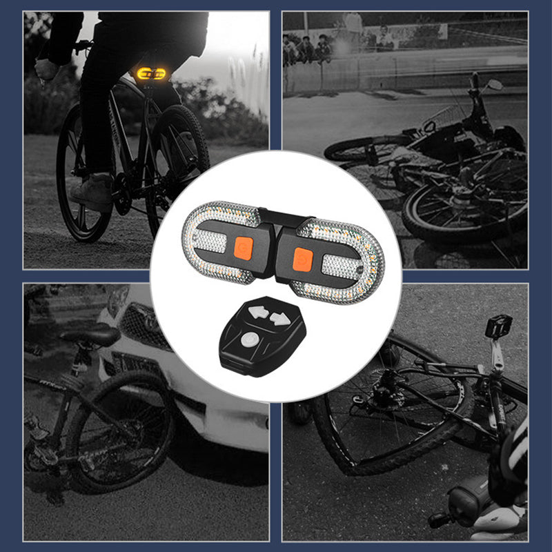 Uppladdningsbart Bakljus för Cykel – Med Riktningsvisare
