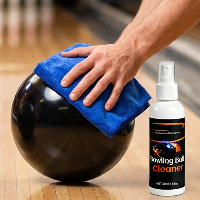 Professionell oljelösande rengöringsspray för bärbara bowlingklot med absorberande trasa